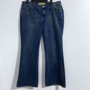 Seven7 Luxe Natalia Womens Jeans Size 16 Blue Bootcut Denim Low Rise Boho Hip